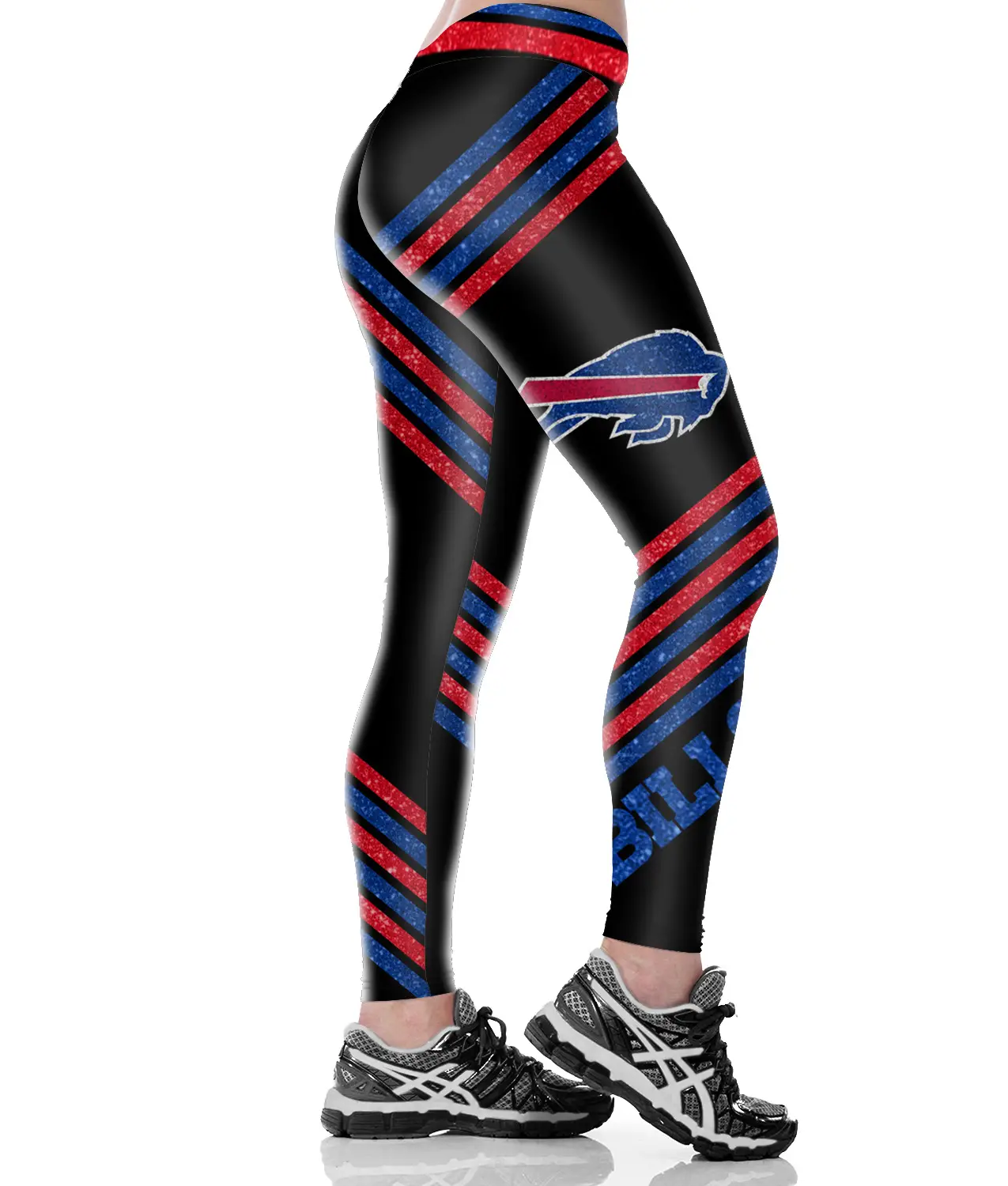 Sexy Hip-Lifting Yoga Pants for Women with Red & Silver Design - Image 19