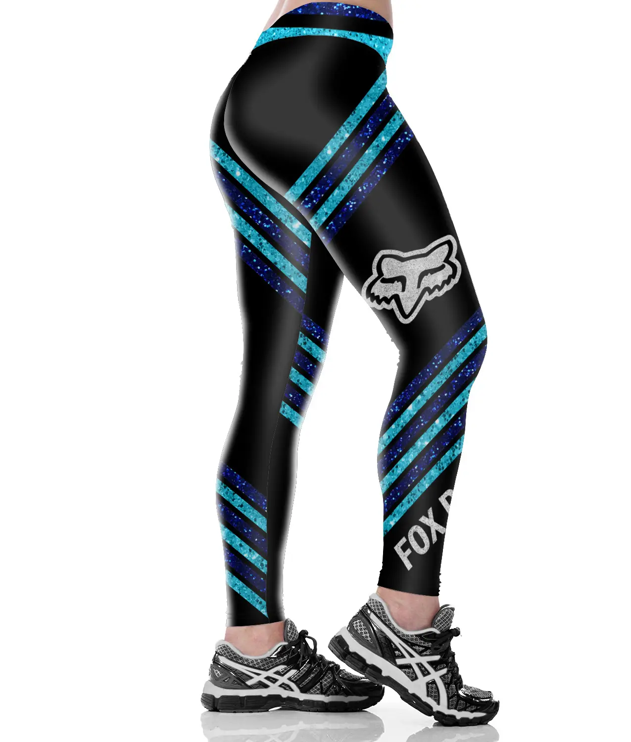 Sexy Hip-Lifting Yoga Pants for Women with Red & Silver Design - Image 21