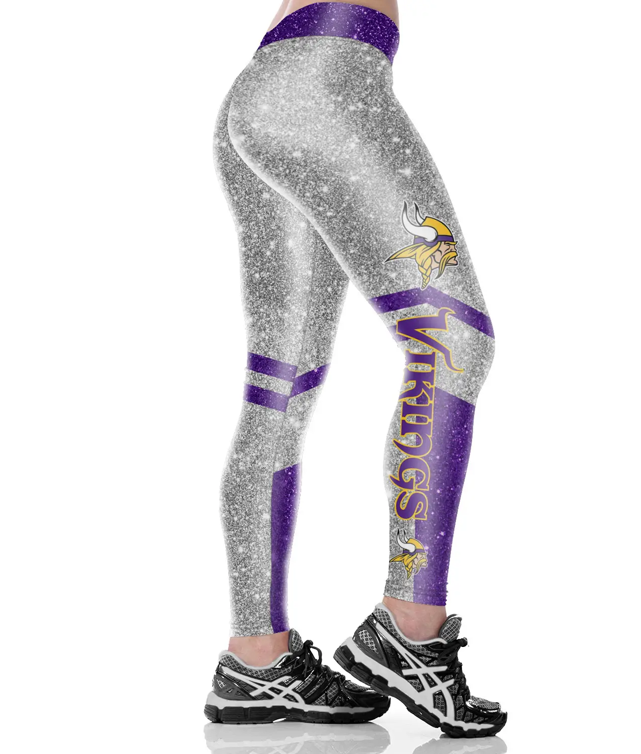 Sexy Hip-Lifting Yoga Pants for Women with Red & Silver Design - Image 7