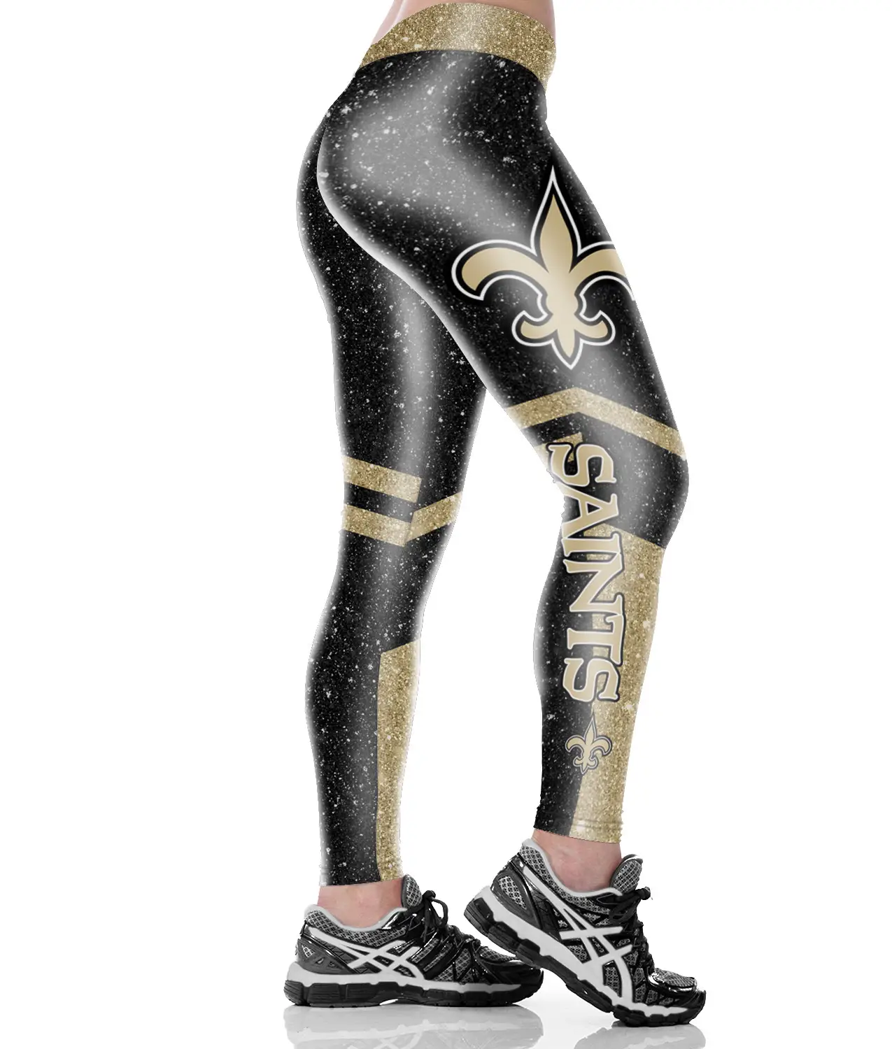 Sexy Hip-Lifting Yoga Pants for Women with Red & Silver Design - Image 9