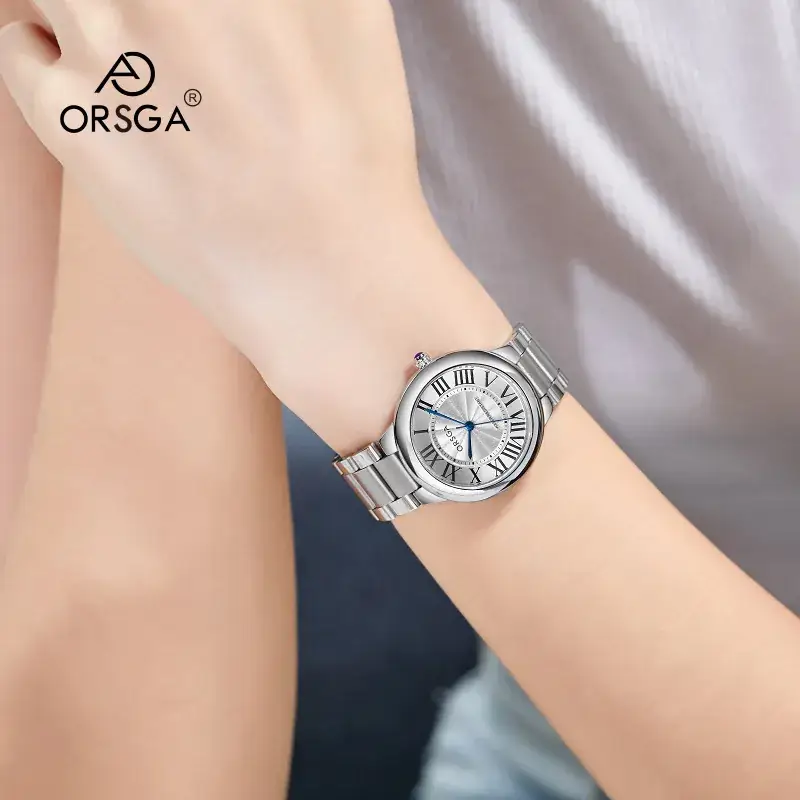 Women's Rome Design Quartz Watch Black Leather Strap - Image 4