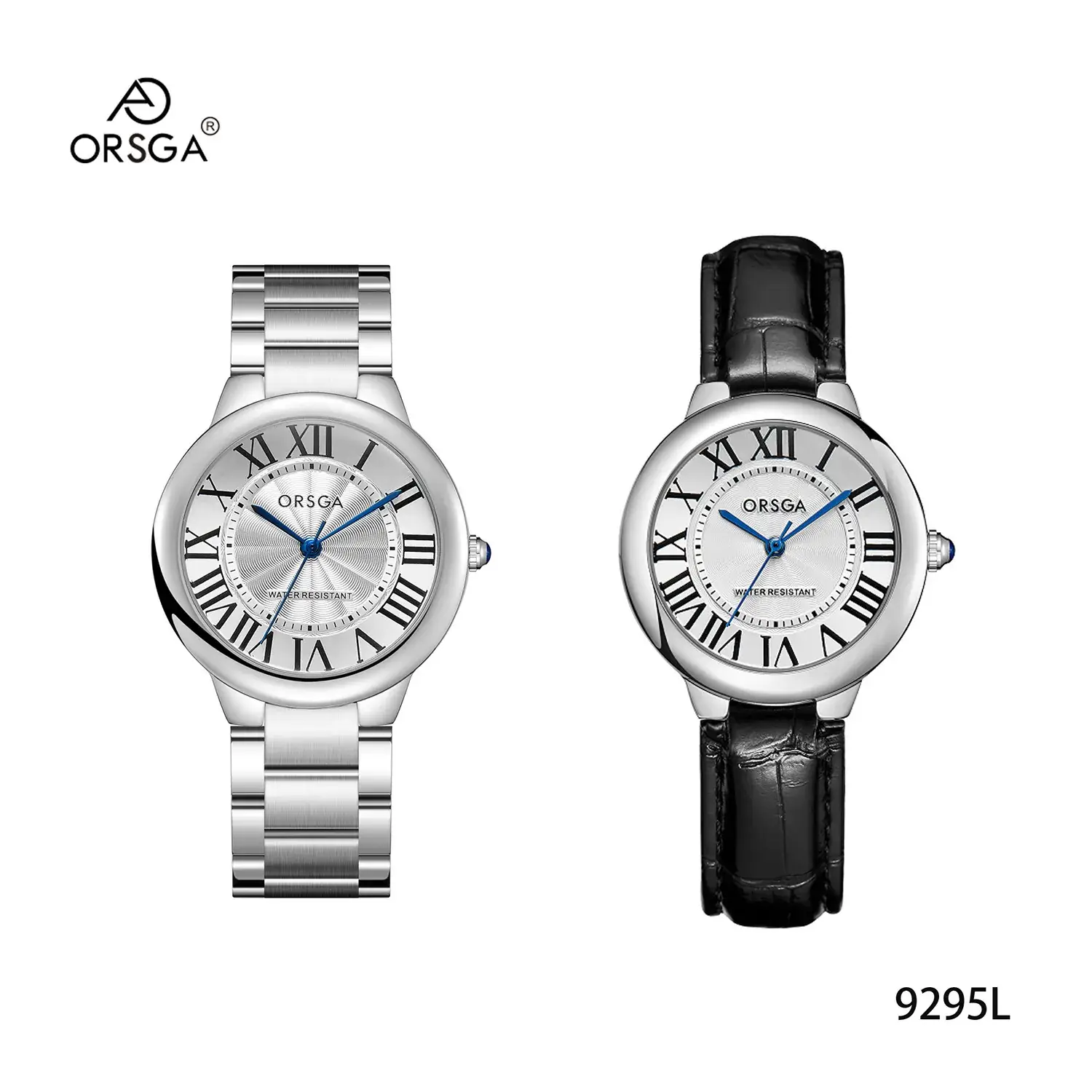 Women's Rome Design Quartz Watch Black Leather Strap - Image 7