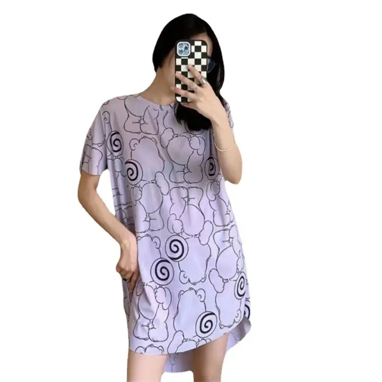 Women's Long Printed Skirt Ice Silk 2025 Summer - Image 8