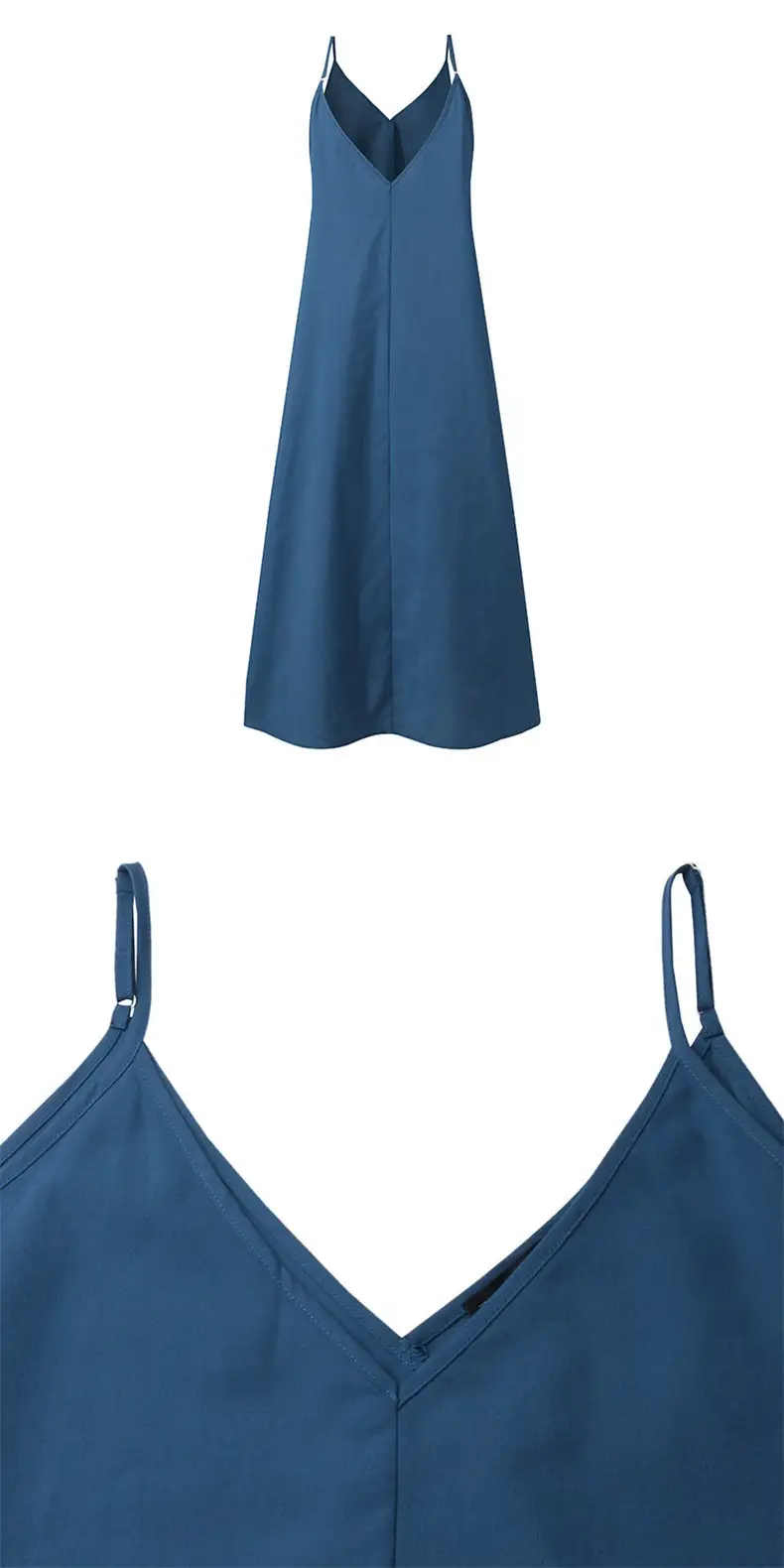 2025 Summer Loose Sleeveless A-Line Tank Dress Large Hem — feature 25
