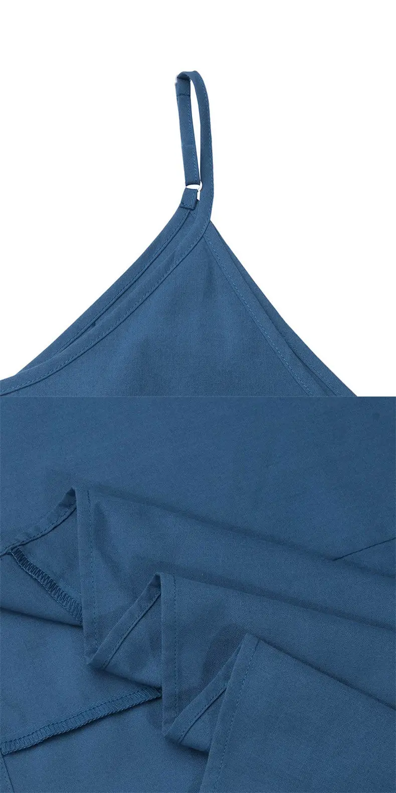 2025 Summer Loose Sleeveless A-Line Tank Dress Large Hem — feature 26