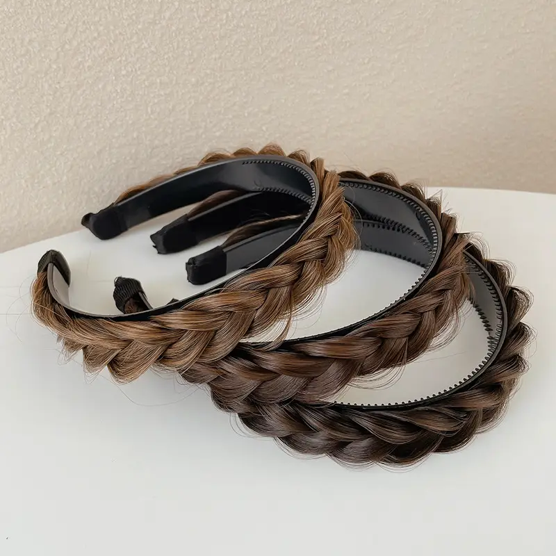 Female Braided Hair Clip for High Skull Wig Headband