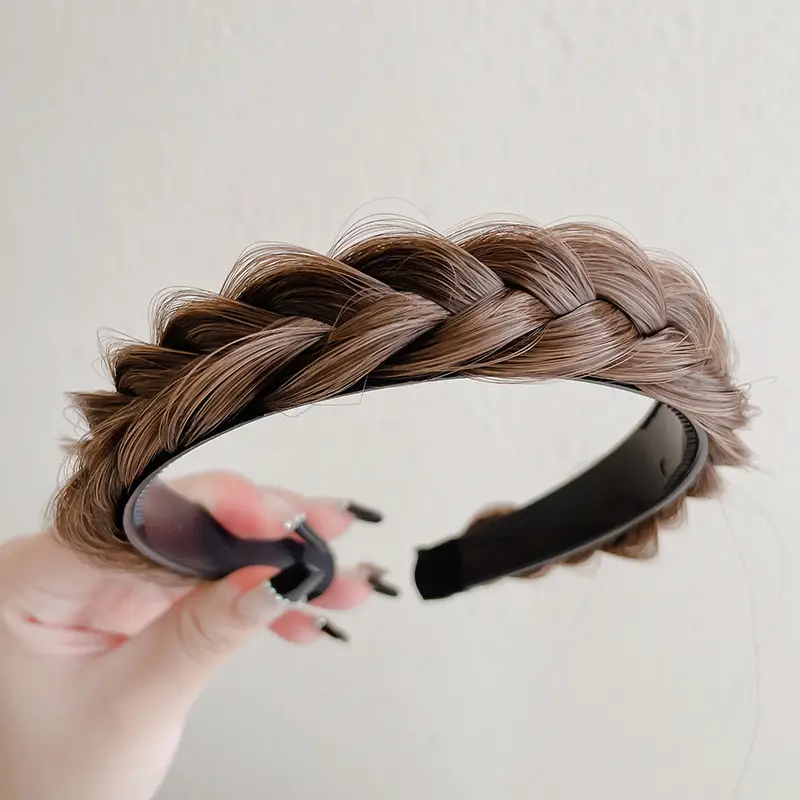 Female Braided Hair Clip for High Skull Wig Headband