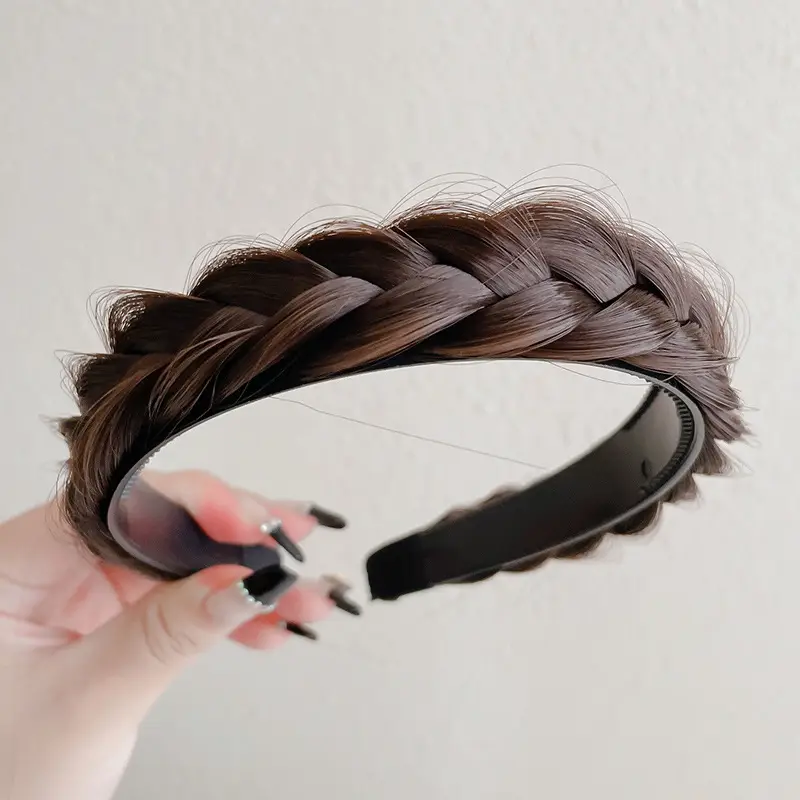 Female Braided Hair Clip for High Skull Wig Headband