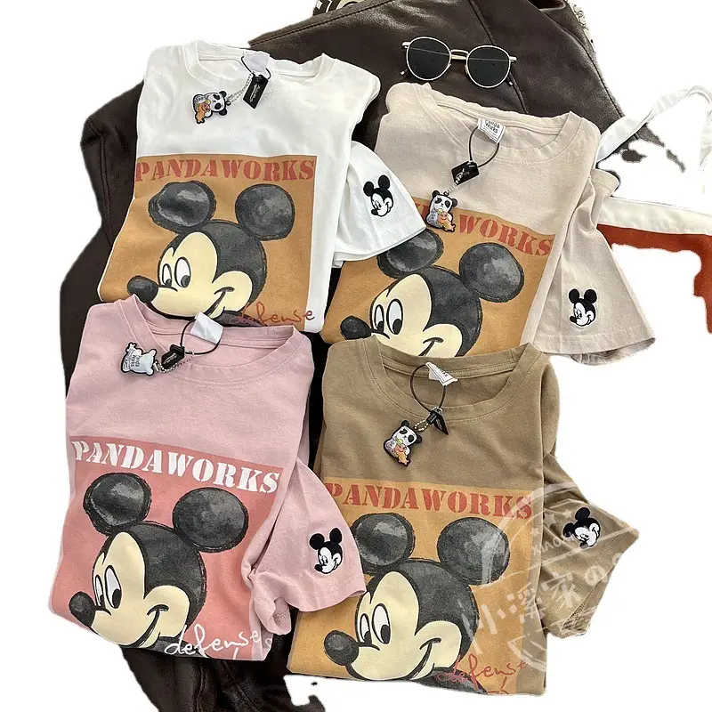 Mickey Mouse Pink T-Shirt 2026 Loose Fit - Image 10