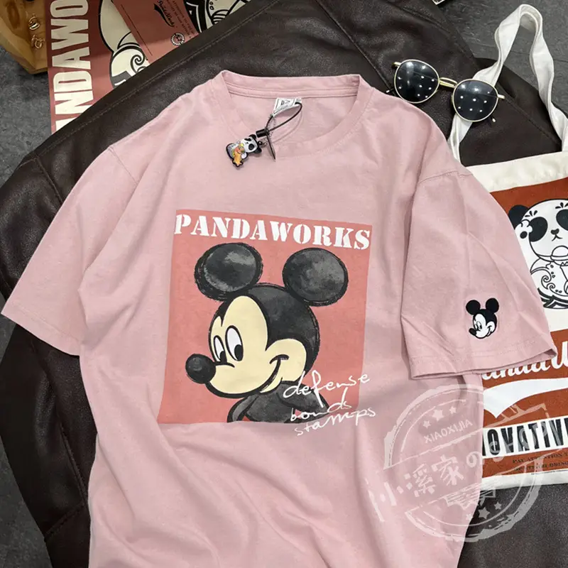 Mickey Mouse Pink T-Shirt 2026 Loose Fit — feature 11