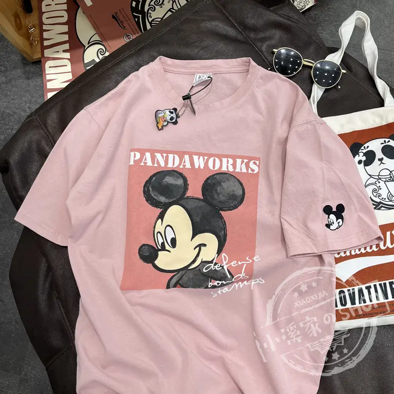 Mickey Mouse Pink T-Shirt 2026 Loose Fit — feature 12