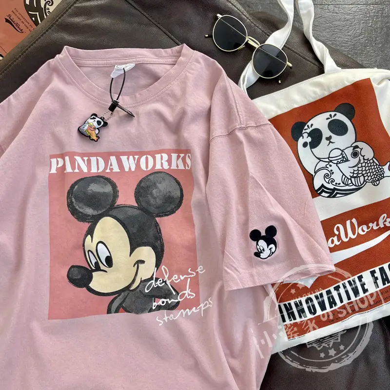 Mickey Mouse Pink T-Shirt 2026 Loose Fit — feature 14