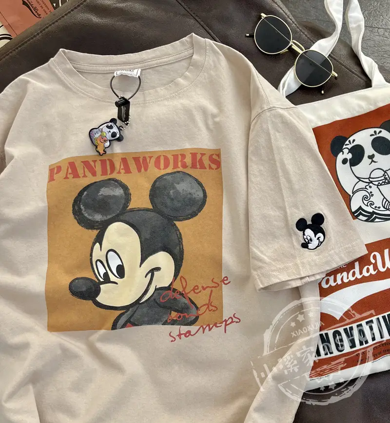Mickey Mouse Pink T-Shirt 2026 Loose Fit — feature 19