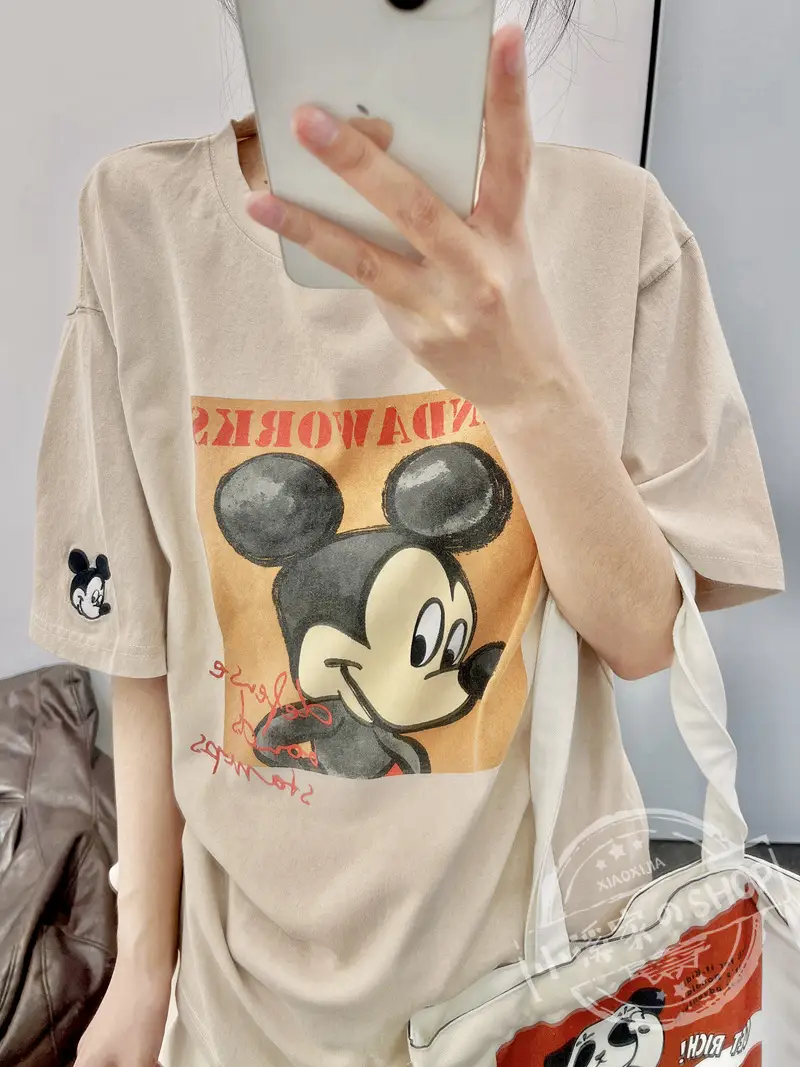 Mickey Mouse Pink T-Shirt 2026 Loose Fit — feature 33