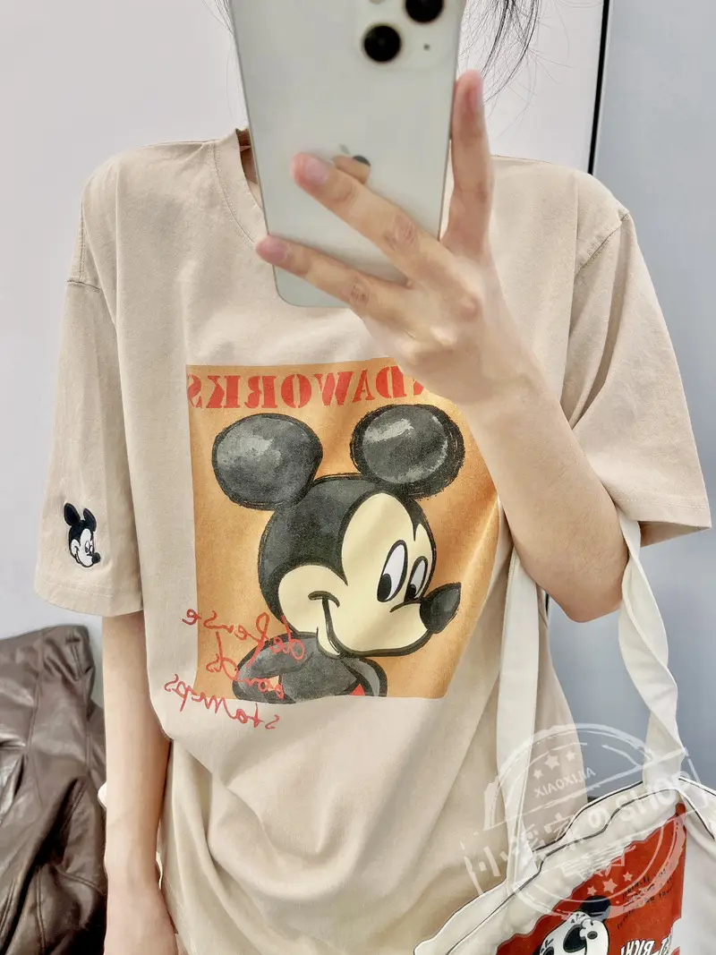 Mickey Mouse Pink T-Shirt 2026 Loose Fit — feature 34