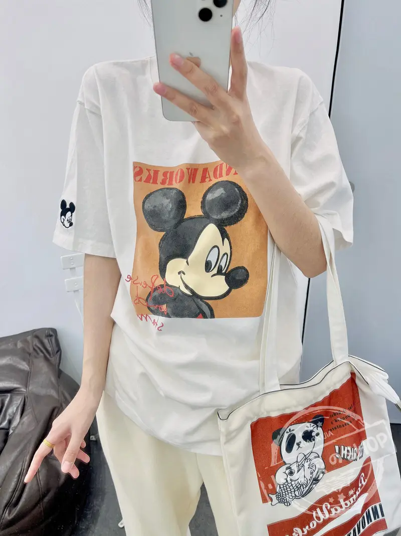 Mickey Mouse Pink T-Shirt 2026 Loose Fit — feature 35