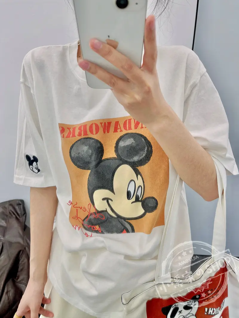 Mickey Mouse Pink T-Shirt 2026 Loose Fit — feature 36