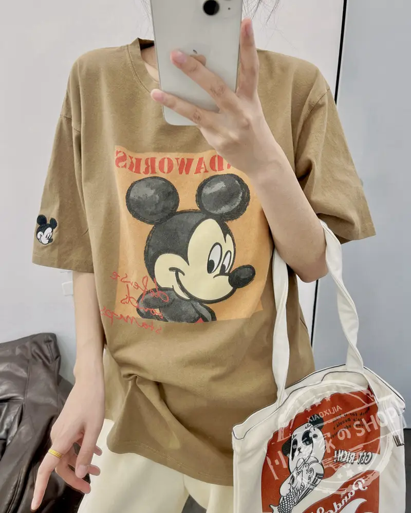 Mickey Mouse Pink T-Shirt 2026 Loose Fit — feature 37