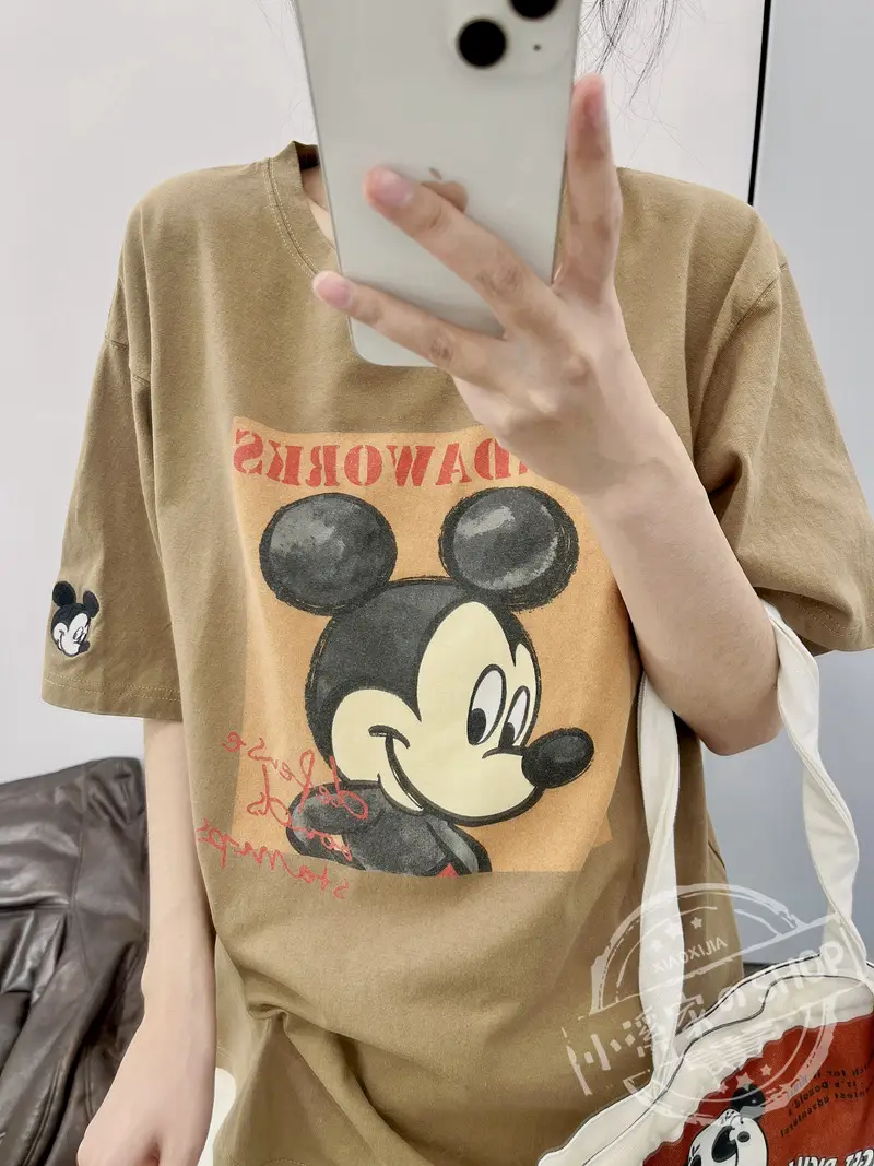 Mickey Mouse Pink T-Shirt 2026 Loose Fit — feature 38