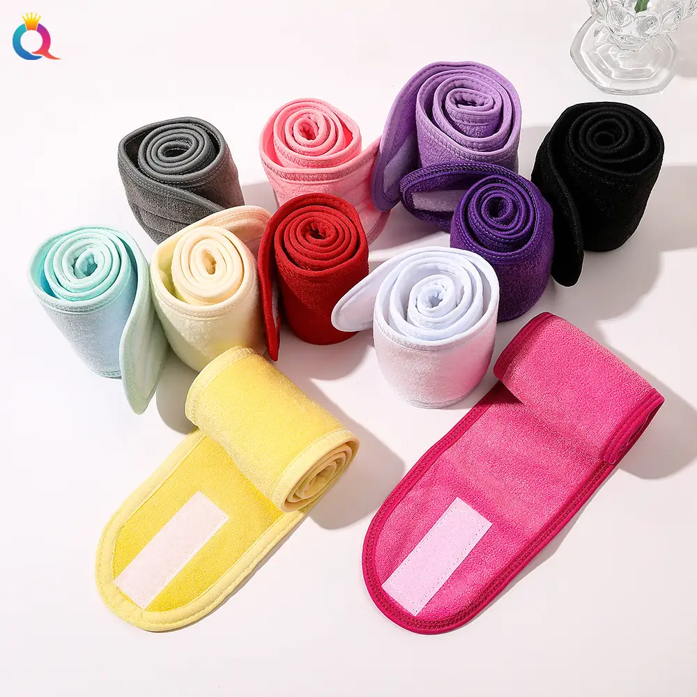 Qiyue Face Wash Hair Band for Women Makeup Velcro Set - Image 6