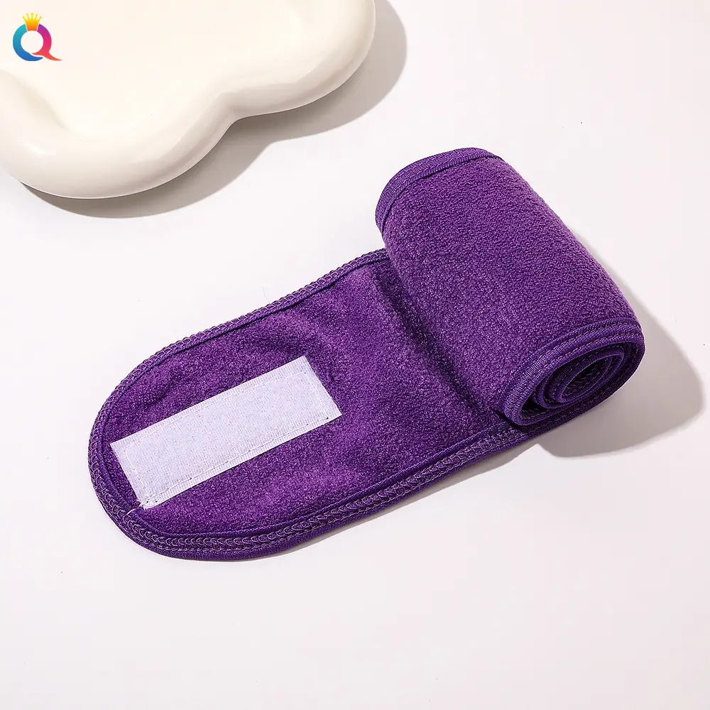 Qiyue Face Wash Hair Band for Women Makeup Velcro Set - Image 3