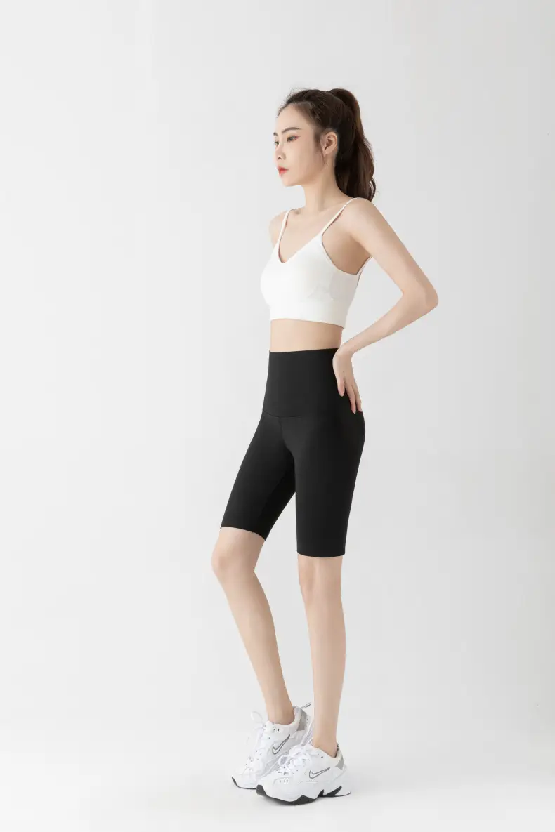 5005 Summer High Waist Tummy Control Shorts Women Large — feature 15