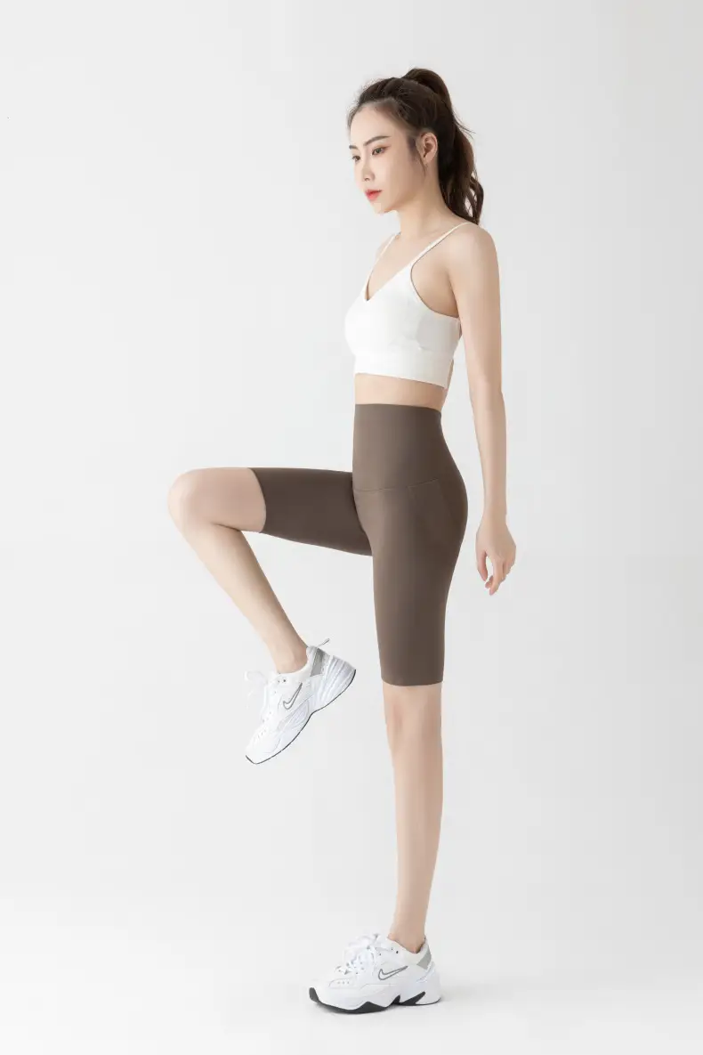 5005 Summer High Waist Tummy Control Shorts Women Large — feature 18