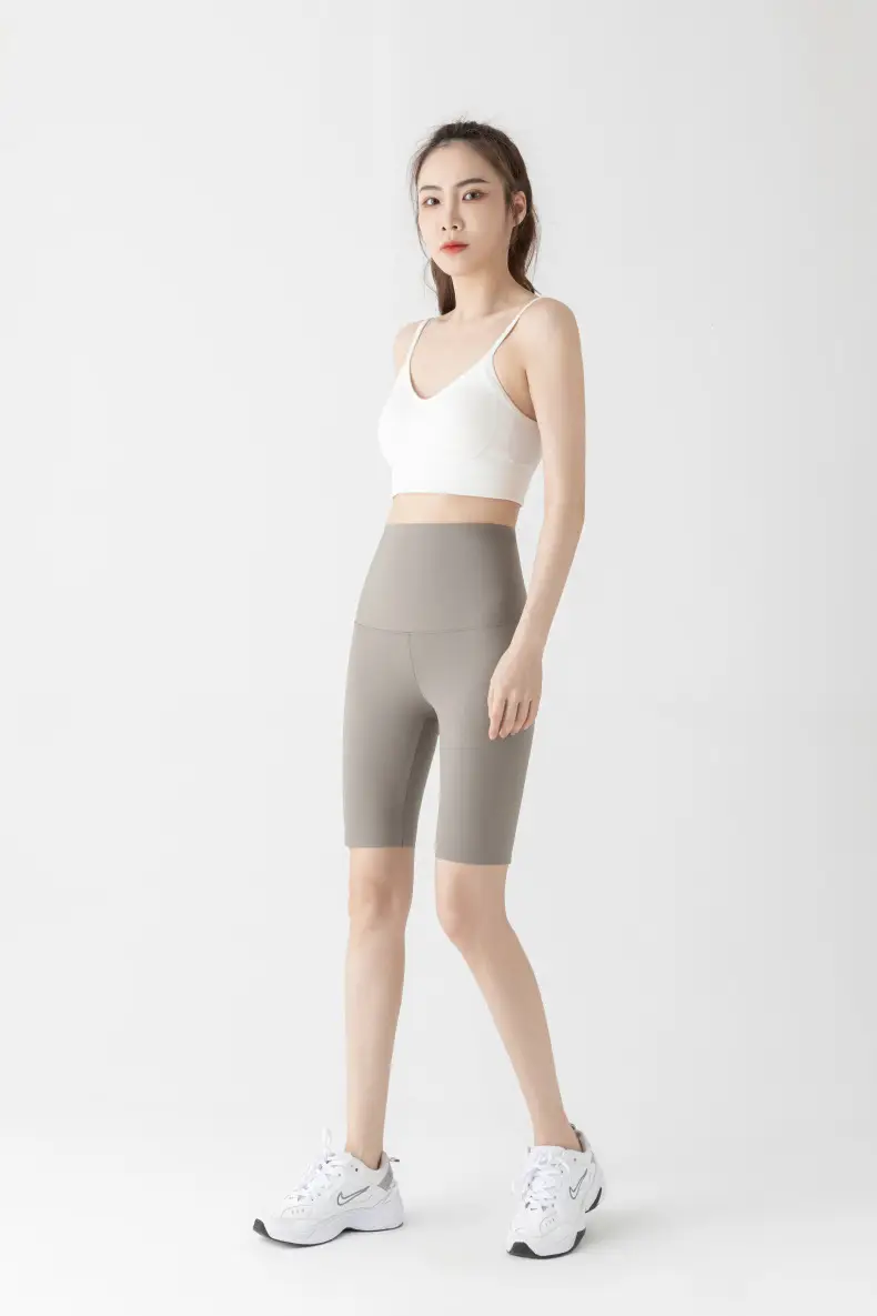 5005 Summer High Waist Tummy Control Shorts Women Large — feature 21