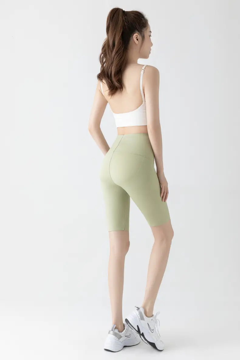 5005 Summer High Waist Tummy Control Shorts Women Large — feature 30