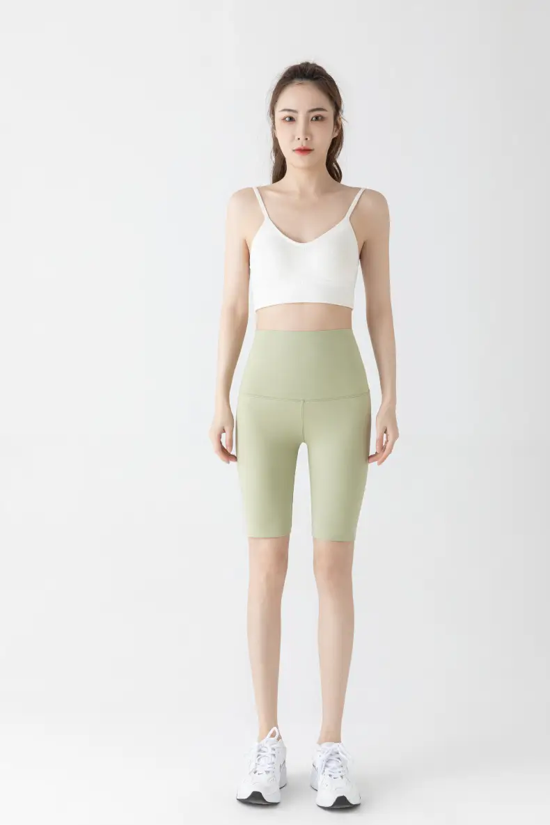 5005 Summer High Waist Tummy Control Shorts Women Large — feature 31