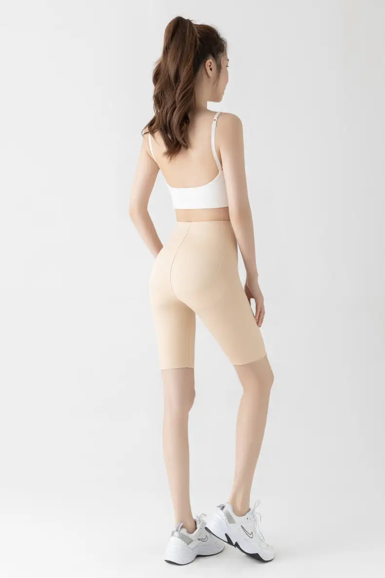 5005 Summer High Waist Tummy Control Shorts Women Large — feature 34