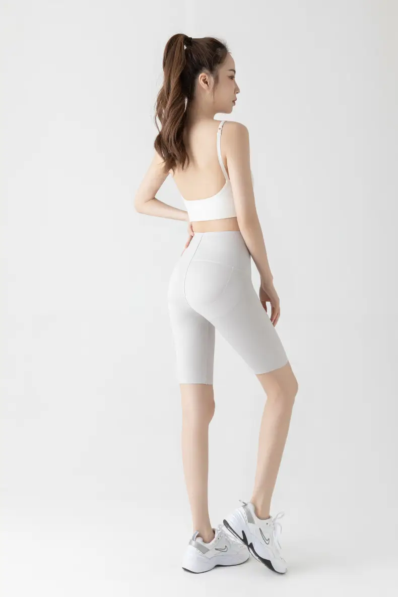 5005 Summer High Waist Tummy Control Shorts Women Large — feature 36