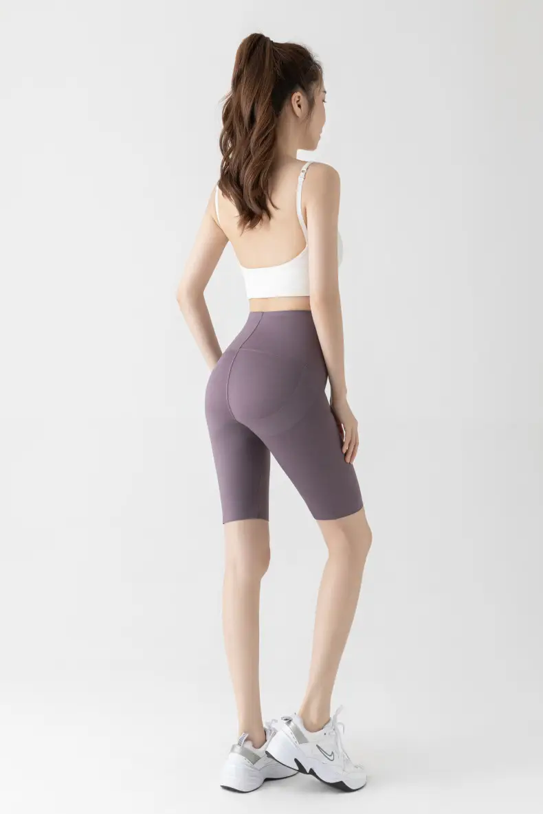 5005 Summer High Waist Tummy Control Shorts Women Large — feature 37