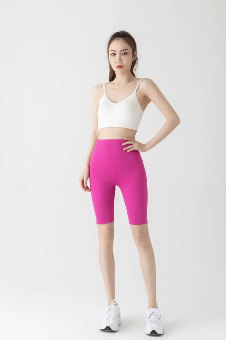 5005 Summer High Waist Tummy Control Shorts Women Large — feature 40
