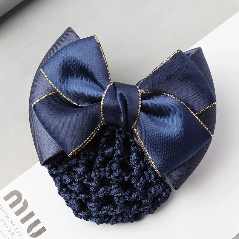 Black Bow Hairpin for Women Korean Style - Image 10