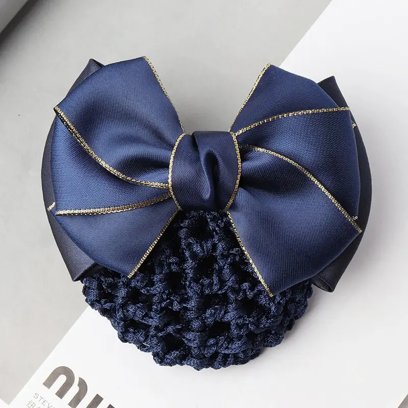 Black Bow Hairpin for Women Korean Style - Image 11