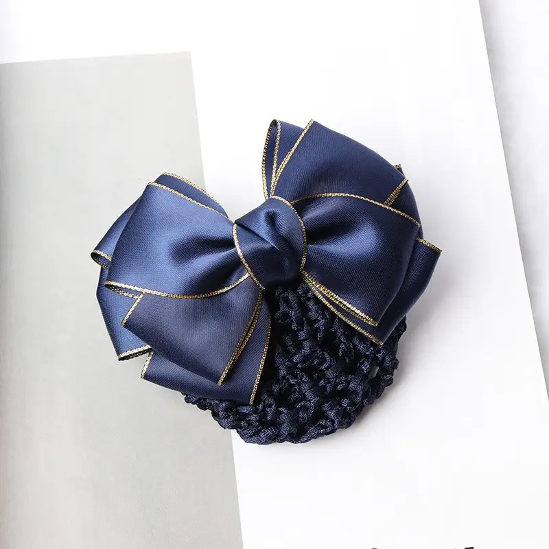 Black Bow Hairpin for Women Korean Style - Image 12