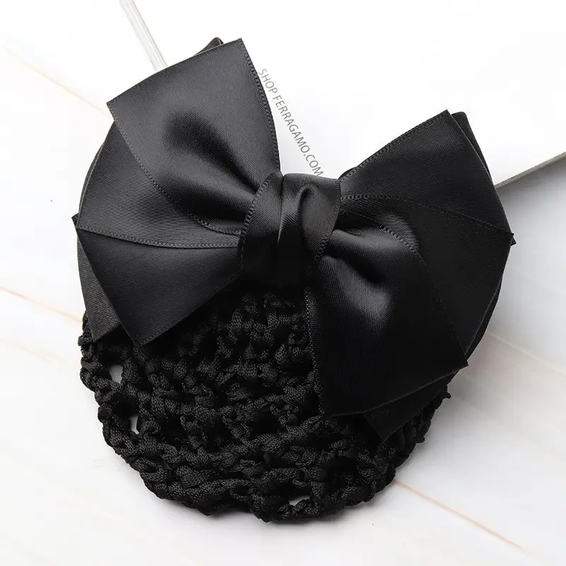 Black Bow Hairpin for Women Korean Style - Image 13