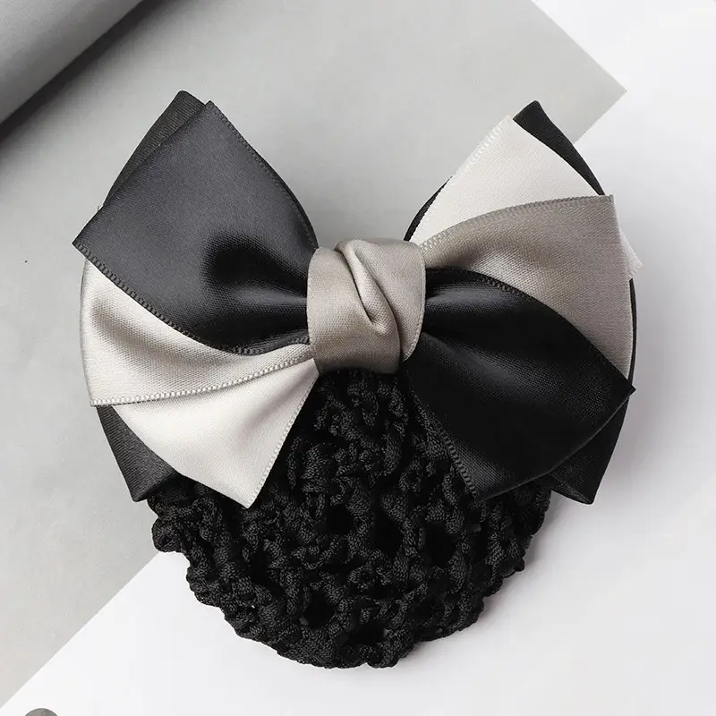 Black Bow Hairpin for Women Korean Style - Image 15