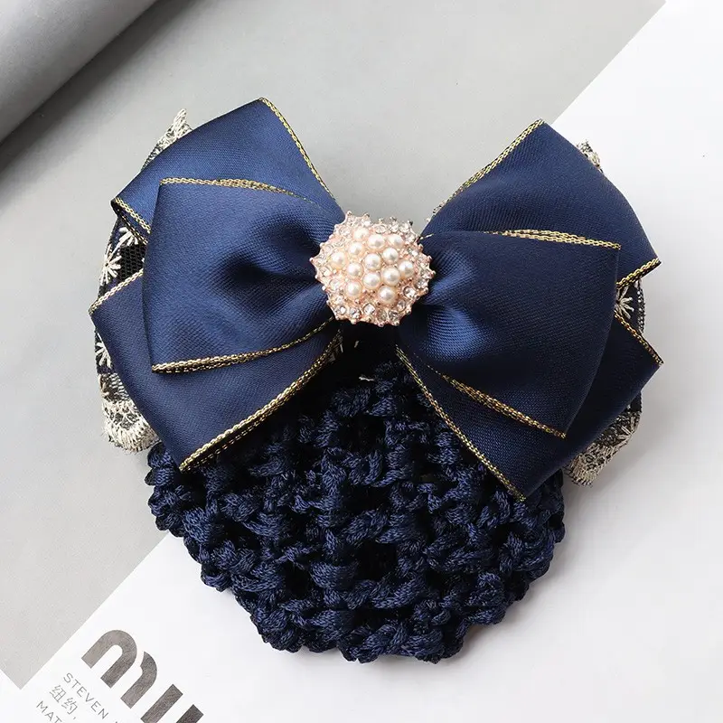 Black Bow Hairpin for Women Korean Style - Image 19