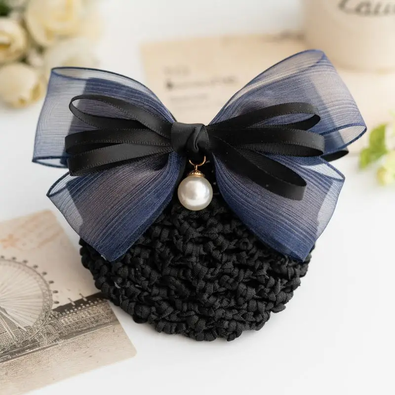 Black Bow Hairpin for Women Korean Style - Image 24