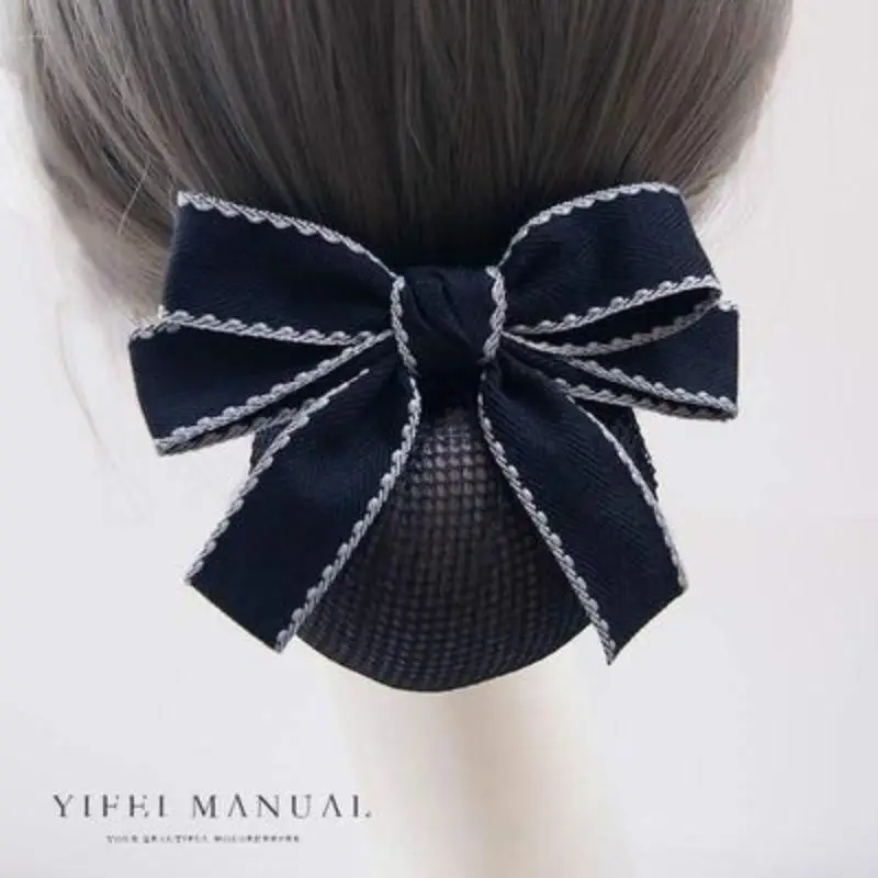 Black Bow Hairpin for Women Korean Style - Image 29