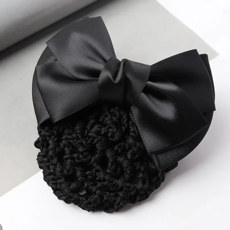 Black Bow Hairpin for Women Korean Style - Image 3