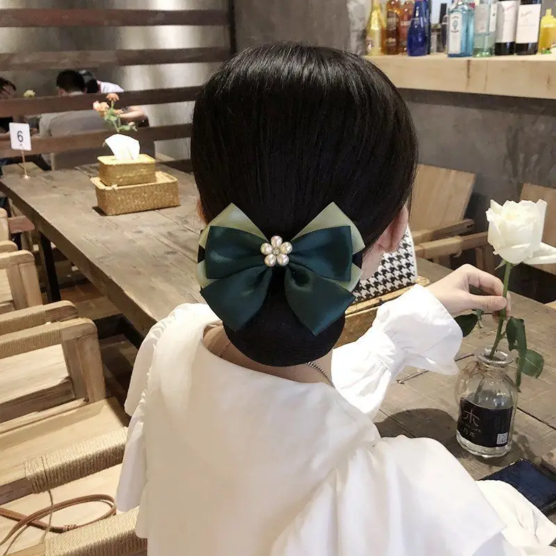 Black Bow Hairpin for Women Korean Style - Image 30