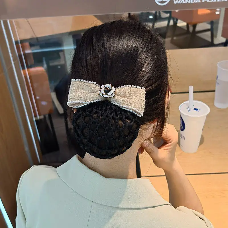 Black Bow Hairpin for Women Korean Style - Image 38