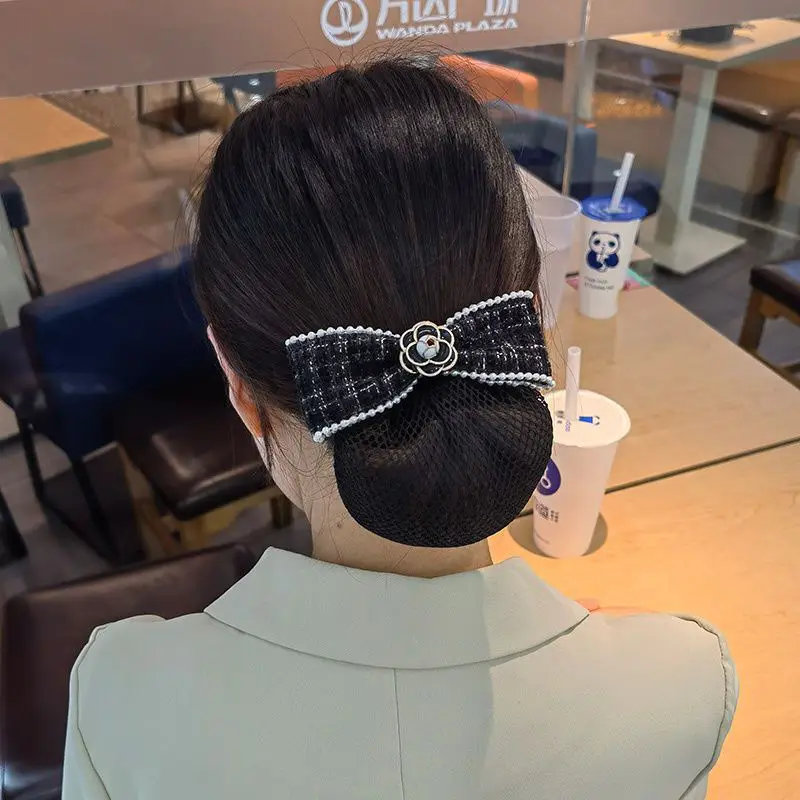 Black Bow Hairpin for Women Korean Style - Image 39