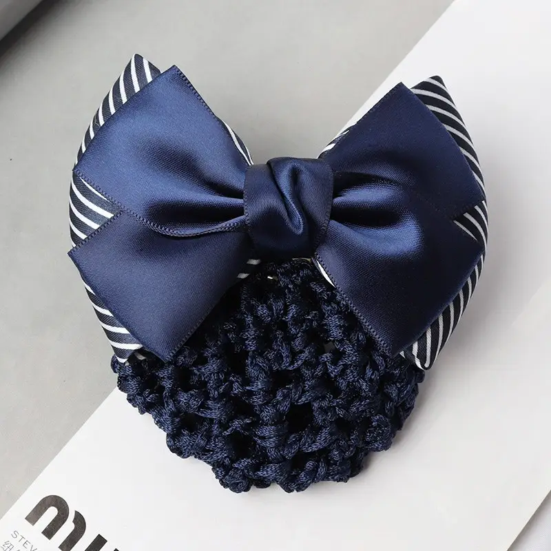 Black Bow Hairpin for Women Korean Style - Image 5
