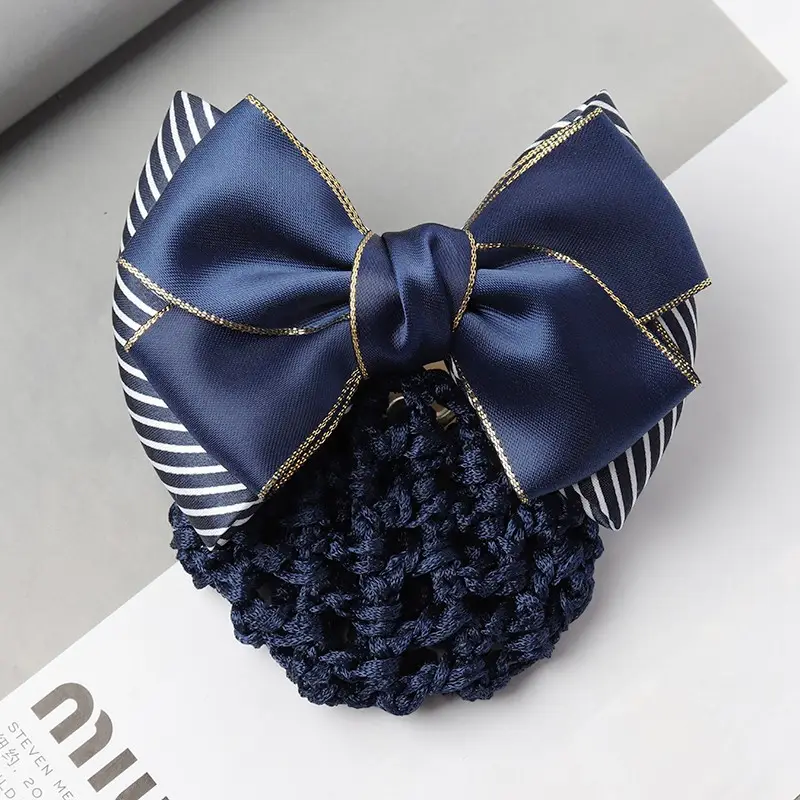 Black Bow Hairpin for Women Korean Style - Image 7