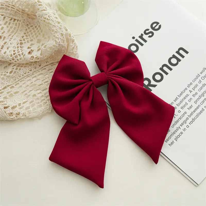 Lilac Bow Hair Clip for Women Spring Hair Accessories - Image 3