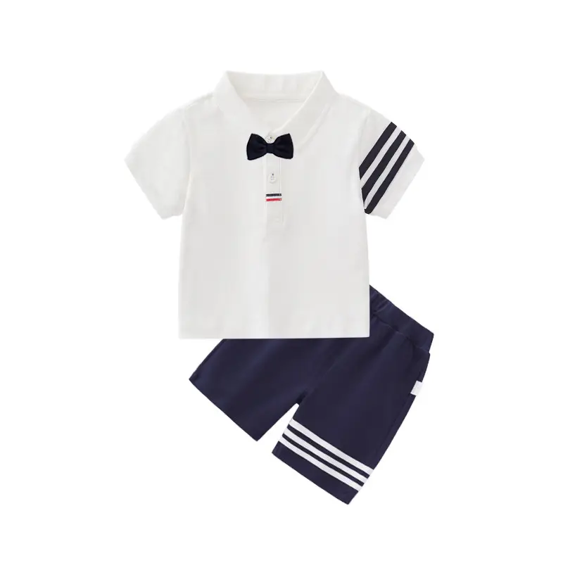 Children's 2-Piece Foreign Style Polo Shorts Set